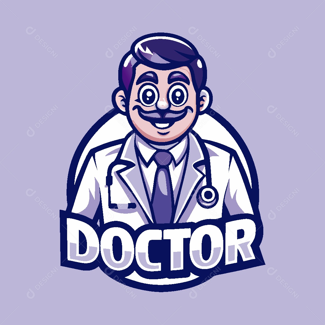 Medido Mascote Ilustração Vetor EPS