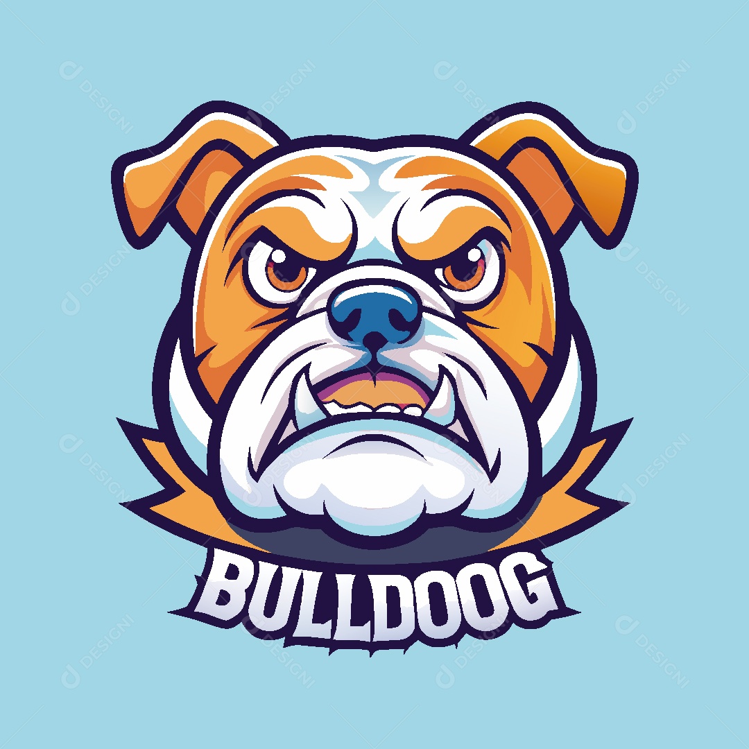 Cachorro Mascote Ilustração Vetor EPS