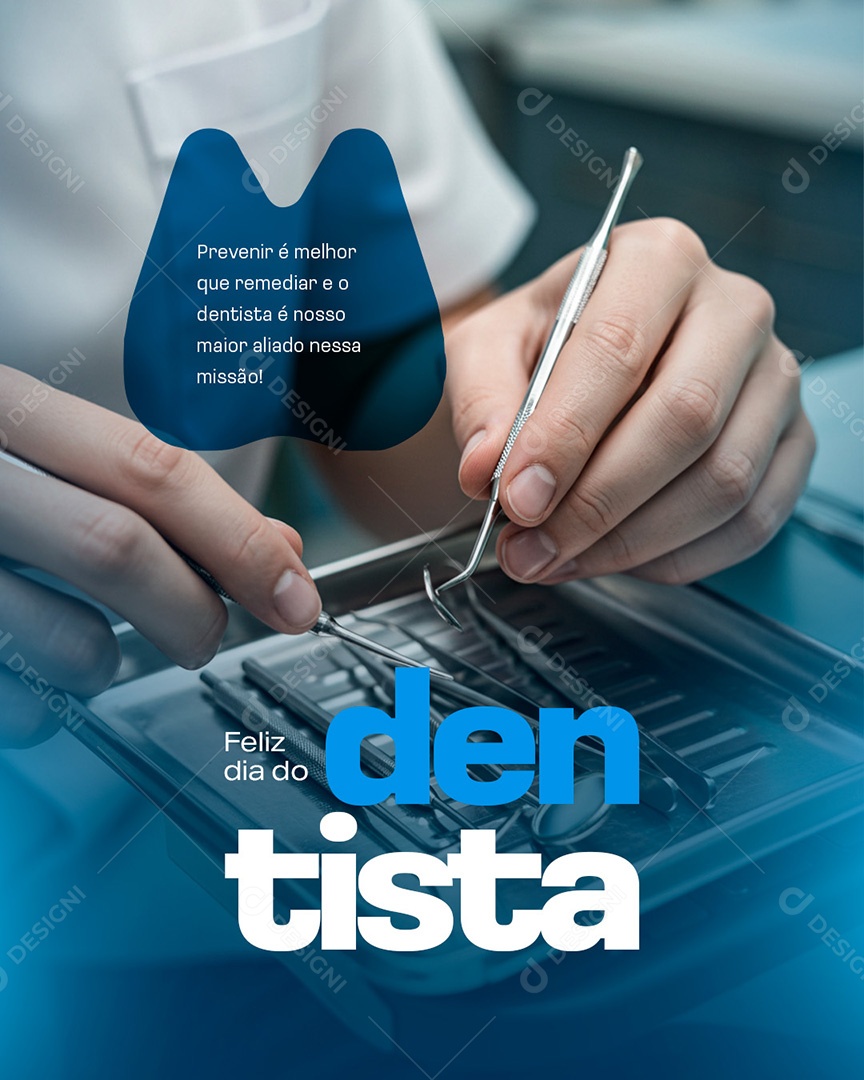 Feliz Dia do Dentista 25 de Outubro Social Media PSD Editável