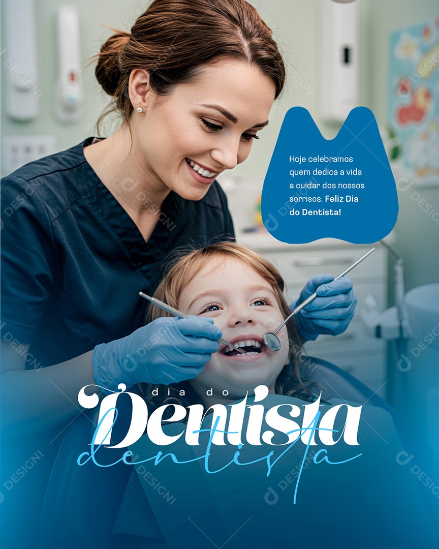 Dia do Dentista 25 de Outubro Social Media PSD Editável