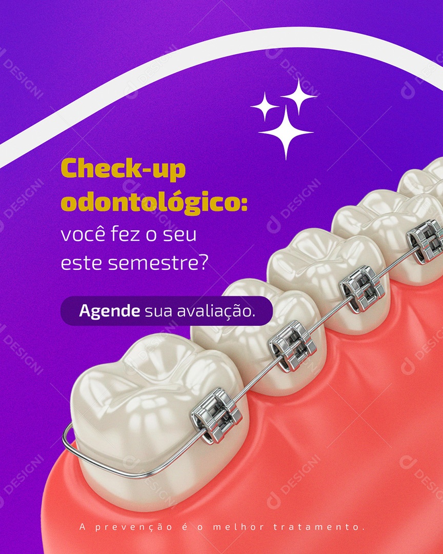 Dentista Checkup Odontológico Social Media PSD Editável