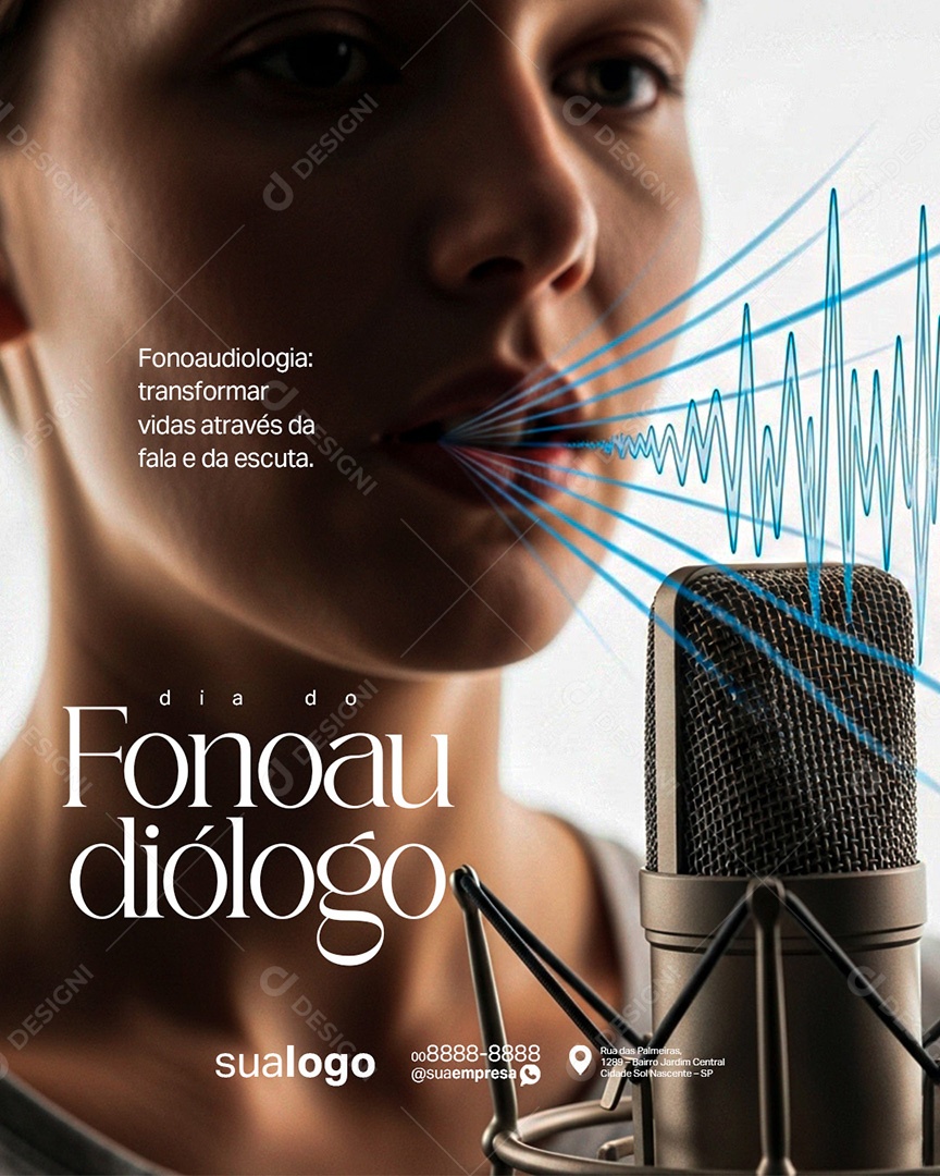 Dia do Fonoaudiólogo 09 de Dezembro Social Media PSD Editável