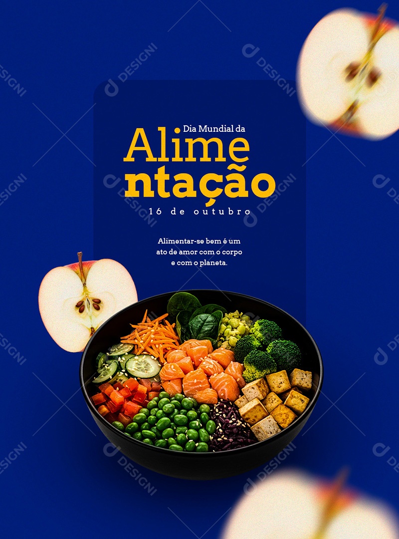 Dia Mundial da Alimentação 16 de Outubro Social Media PSD Editável