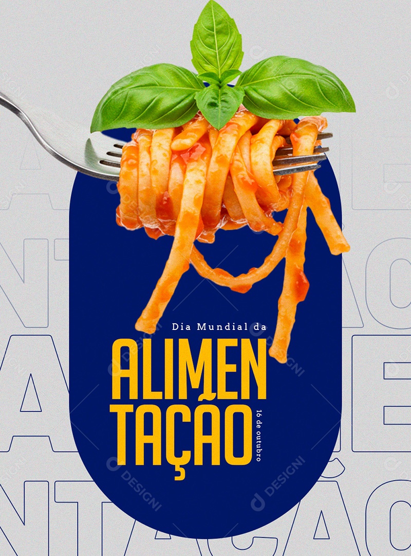 Dia Mundial da Alimentação 16 de Outubro Social Media PSD Editável