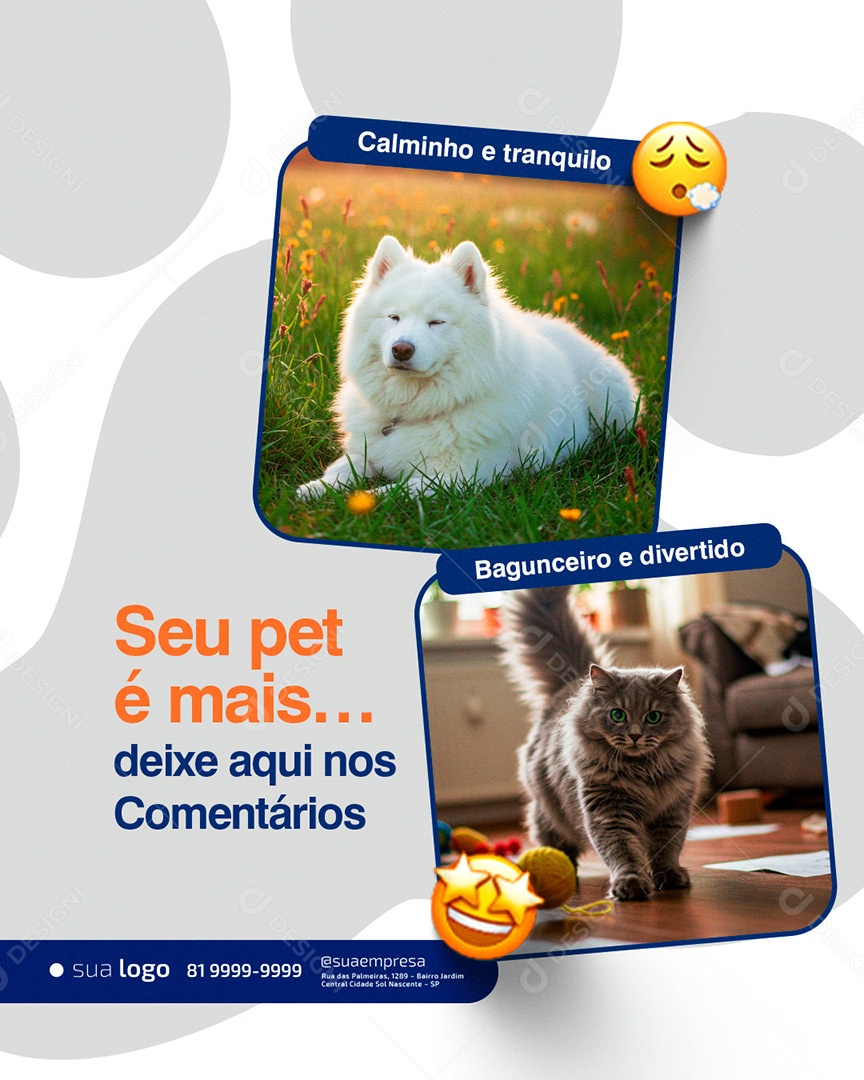 Petshop Seu Pe é Mais Social Media PSD Editável