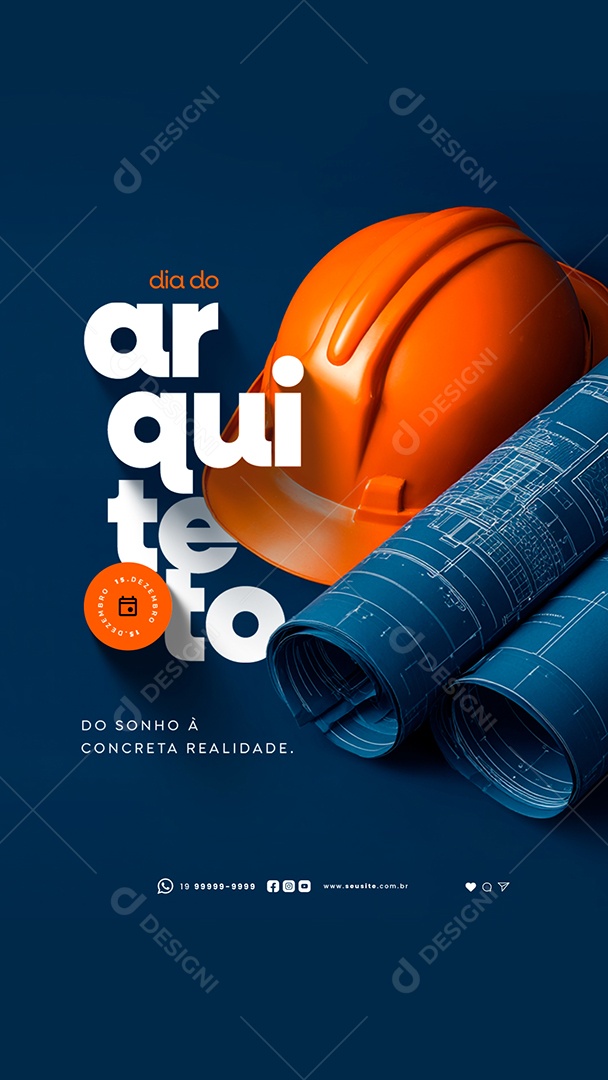 Story Dia do Arquiteto 15 de Dezembro Social Media PSD Editável