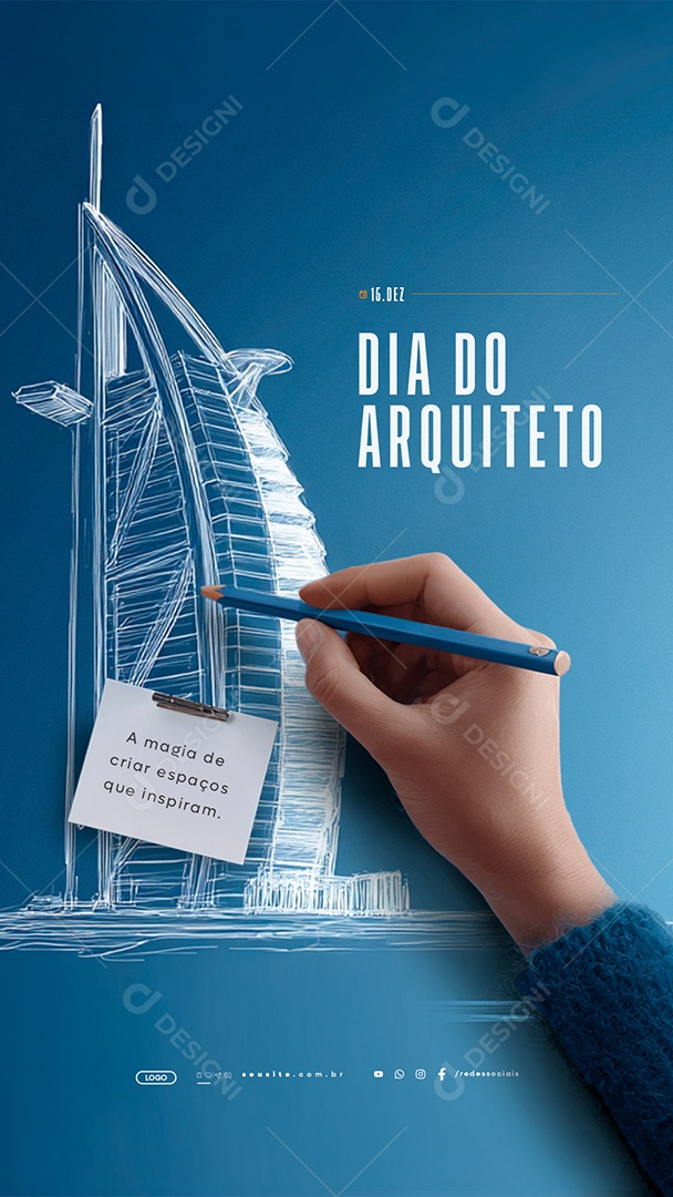 Story Dia do Arquiteto 15 de Dezembro Social Media PSD Editável