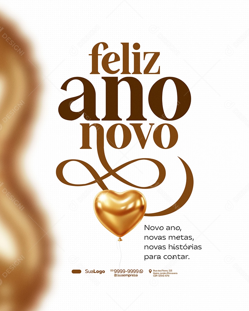 Feliz Ano Novo 2026 Novo Ano Histórias para Contar Social Media PSD Editável