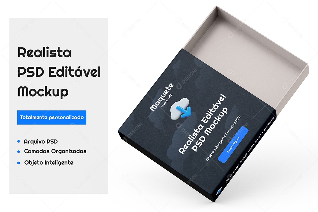 Mockup Maquete de Caixa de Embalagem PSD