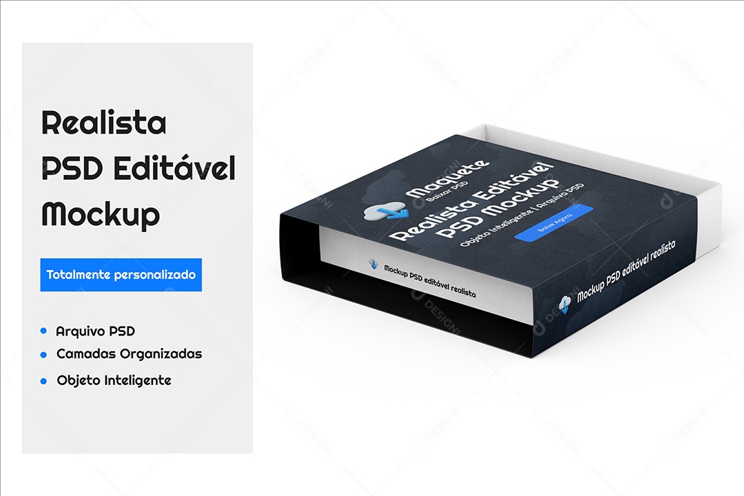 Mockup Maquete de Caixa de Embalagem PSD