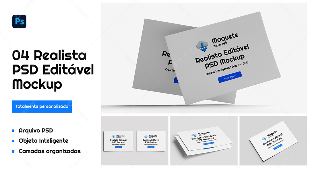Modelo de Certificado Mockup PSD