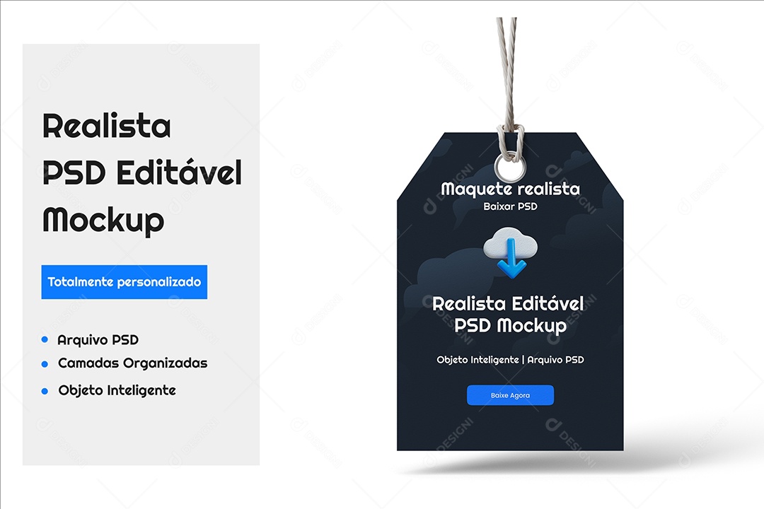 Mockup de Etiqueta para Produtos PSD