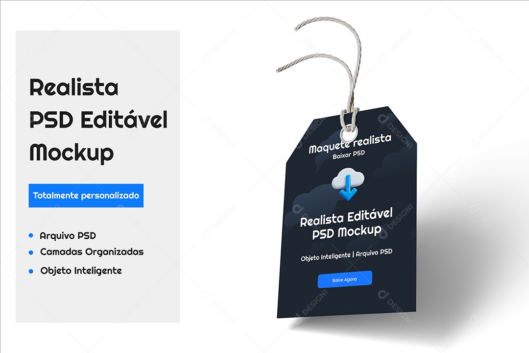 Mockup de Etiqueta para Produtos PSD