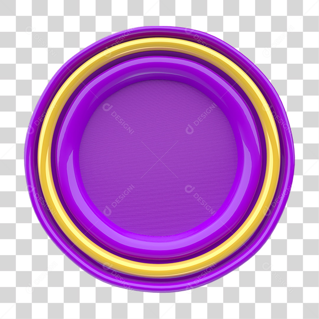 Painel Placa Redonda PNG Transparente