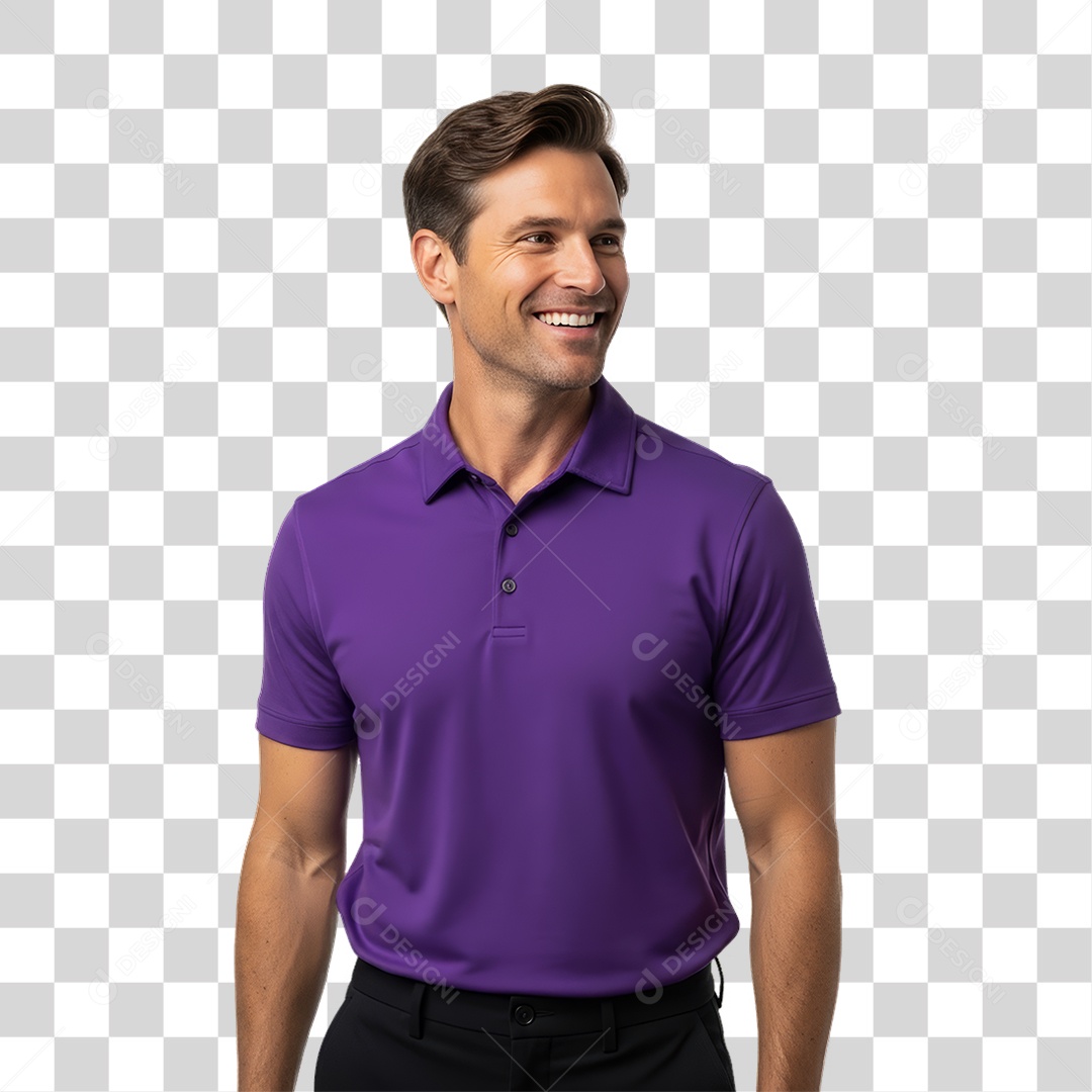 Homem em Campanha Fevereiro Roxo PNG Transparente
