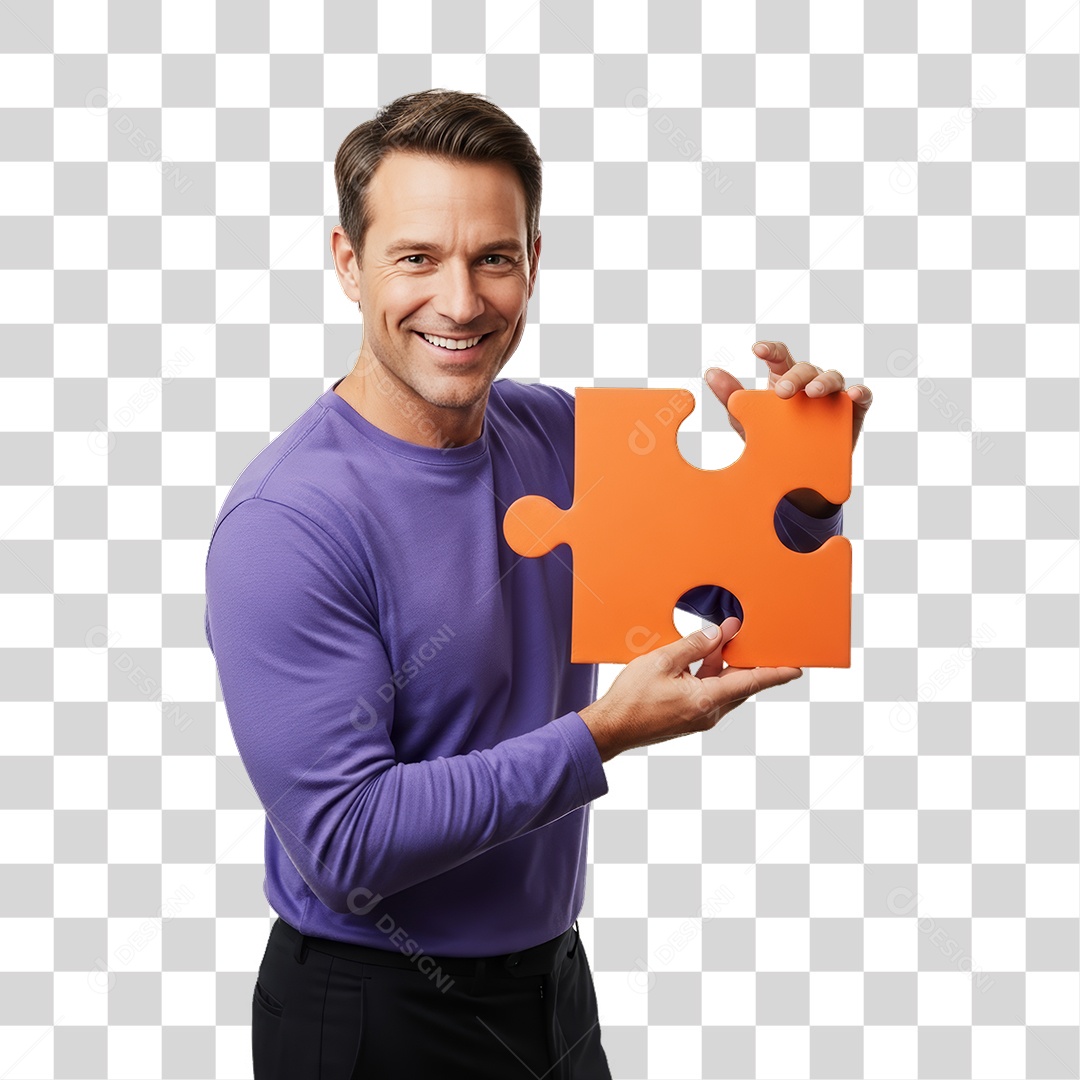 Homem em Campanha Fevereiro Roxo PNG Transparente