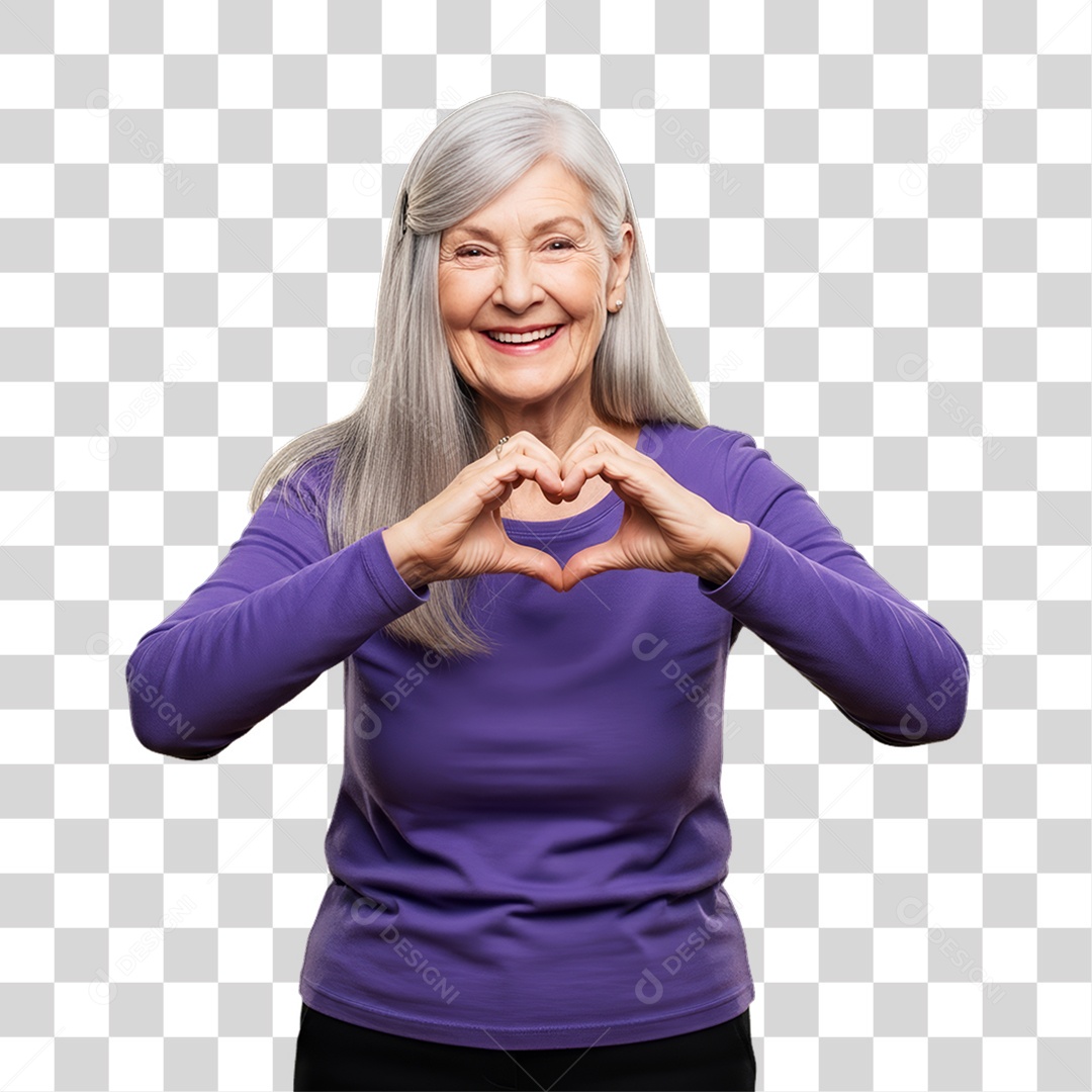 Mulher em Campanha Março Lilás PNG Transparente