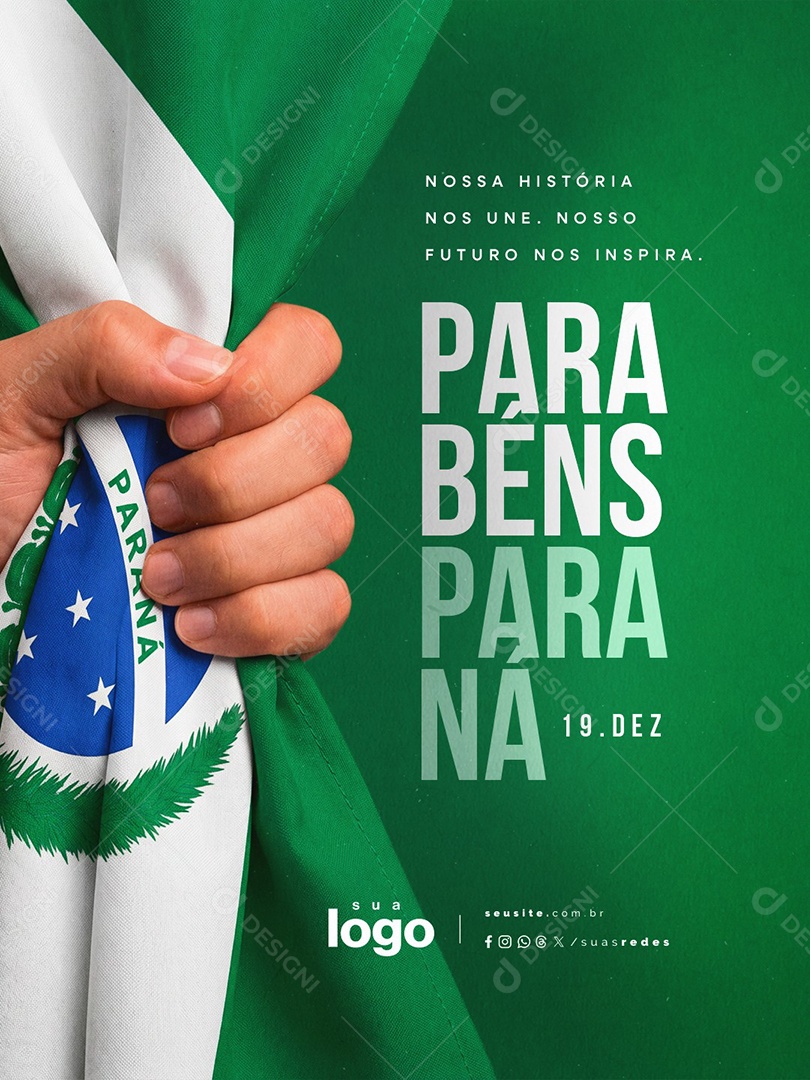 Paraná 19 de Dezembro Social Media PSD Editável