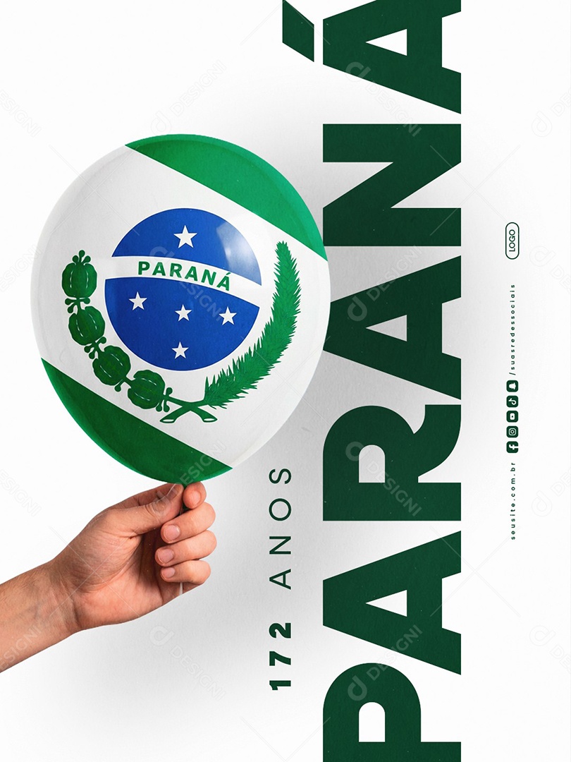 Paraná 19 de Dezembro Social Media PSD Editável