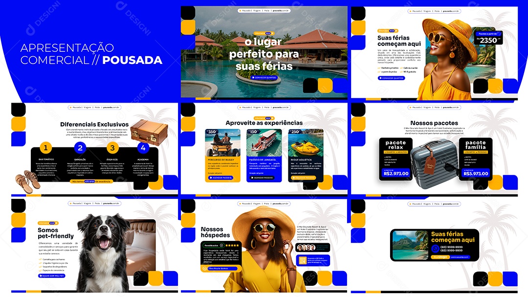 Apresentação Comercial Pousada PSD Editável
