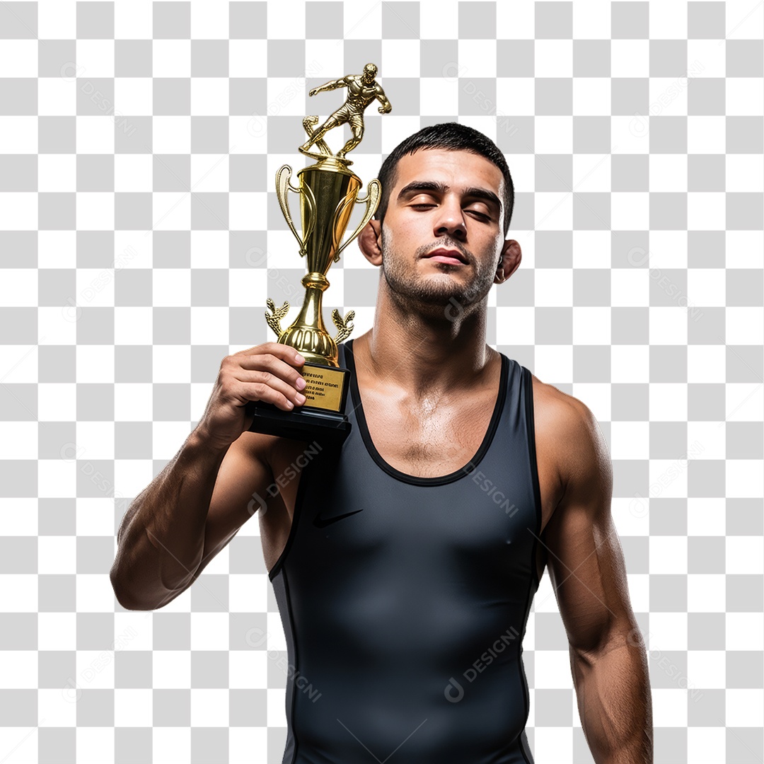 Lutador de Luta Livre PNG Transparente