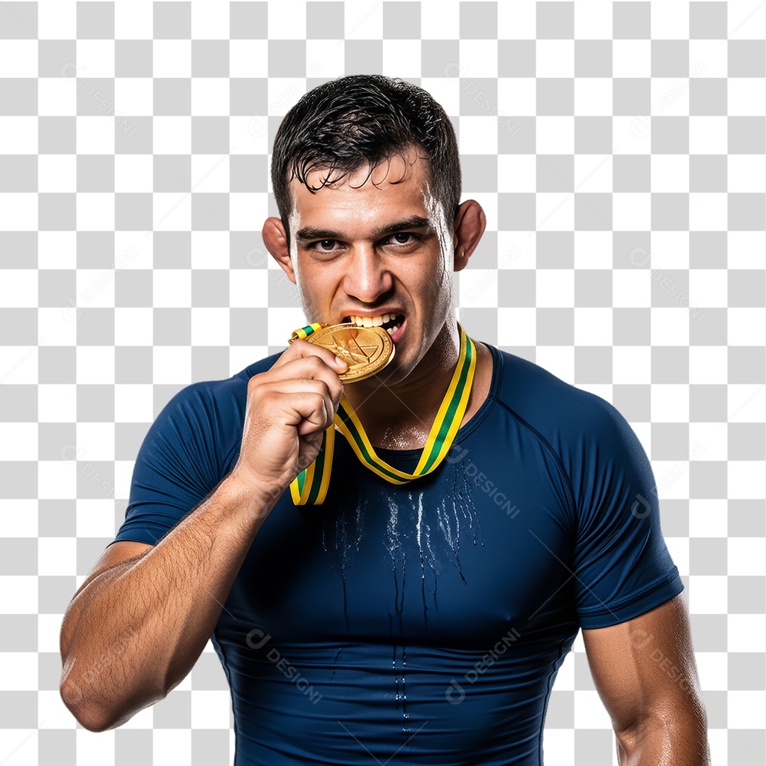 Lutador de Luta Livre PNG Transparente