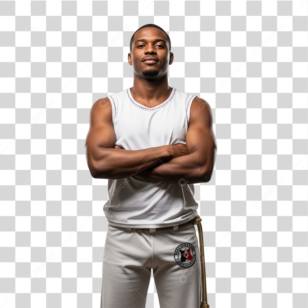 Lutador de Capoeira PNG Transparente
