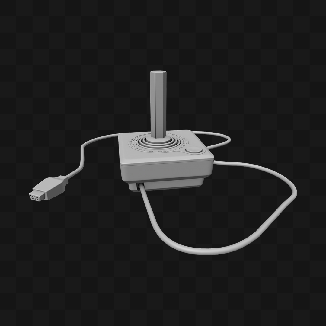 Balão Controle Videogame Antigo - Modelo 3D