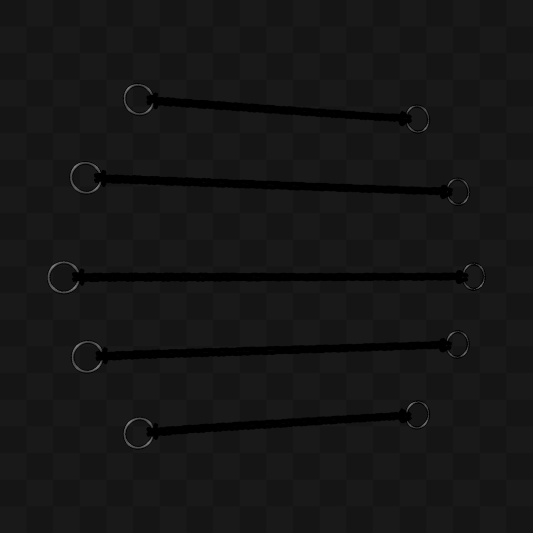 Cordas Esticadas - Modelo 3D