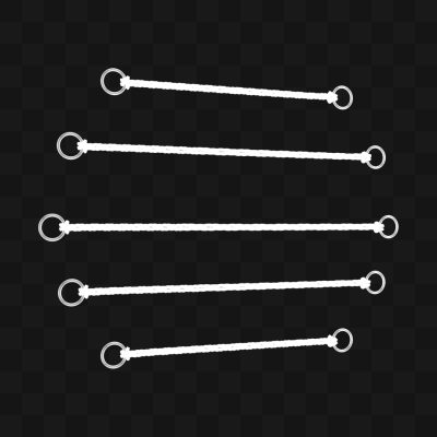 Cordas Esticadas - Modelo 3D