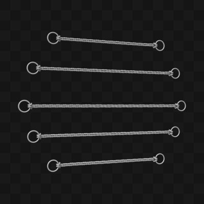 Cordas Esticadas - Modelo 3D