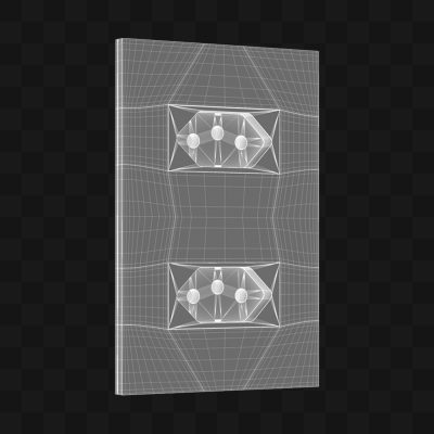 Duas Tomadas - Modelo 3D