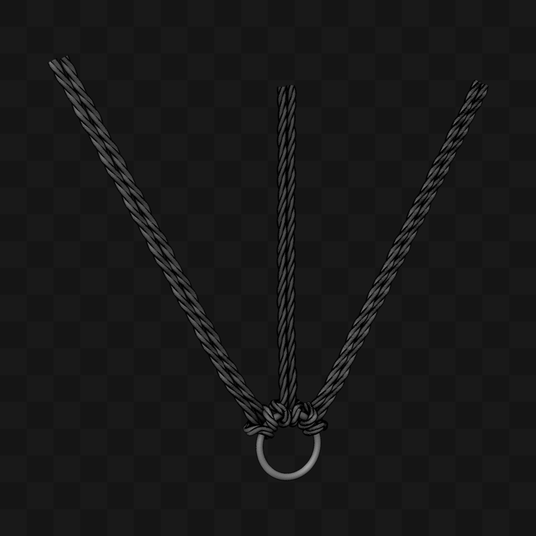 Estrutura de Cordas - Modelo 3D