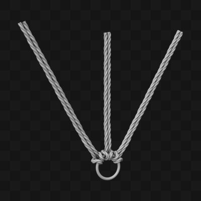 Estrutura de Cordas - Modelo 3D