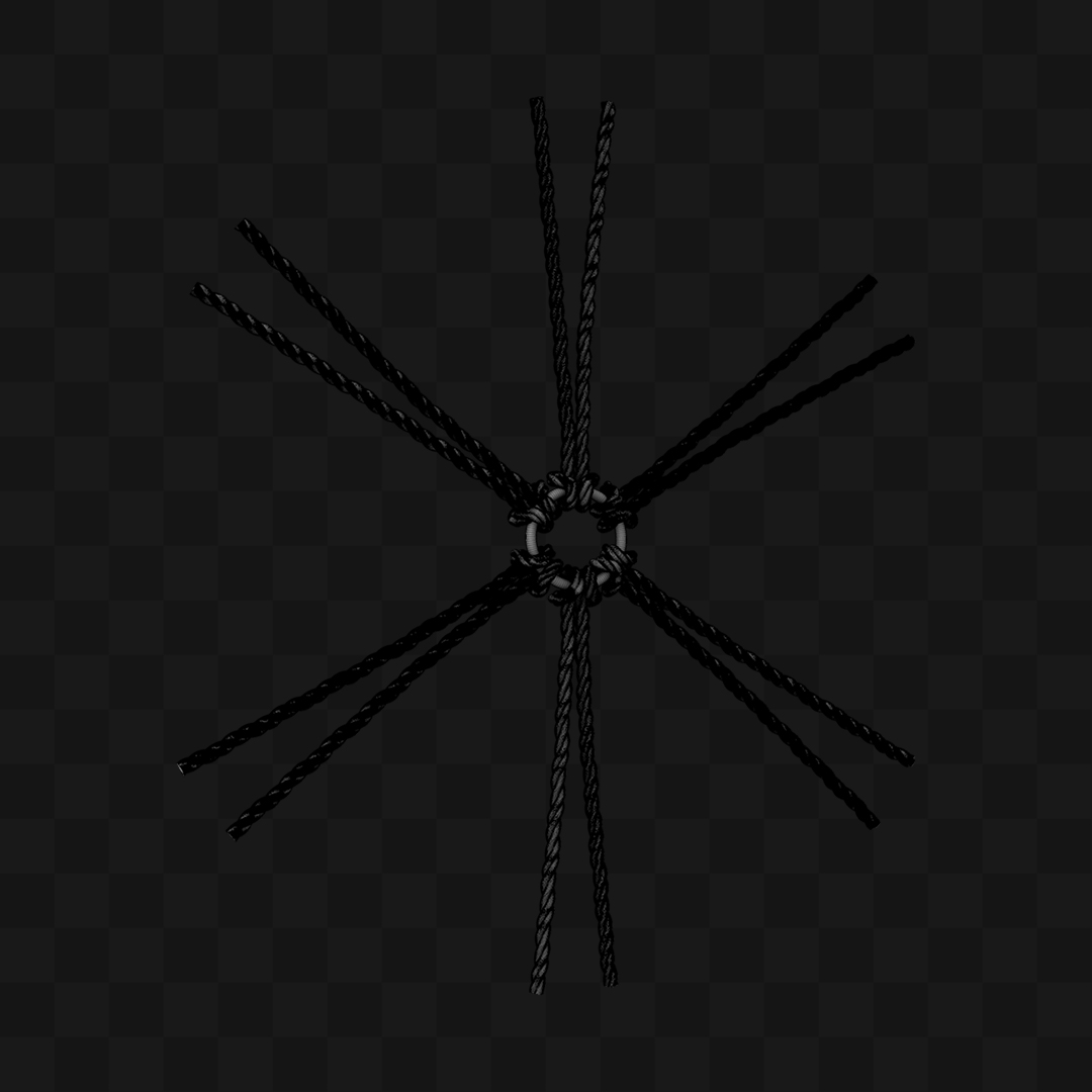 Estrutura de Cordas - Modelo 3D