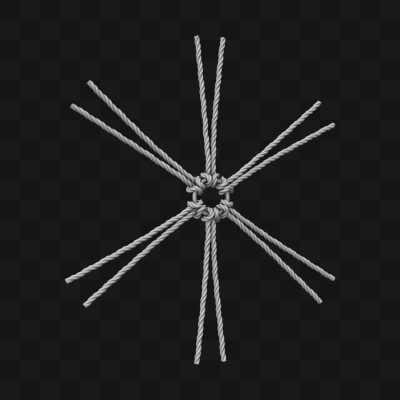 Estrutura de Cordas - Modelo 3D