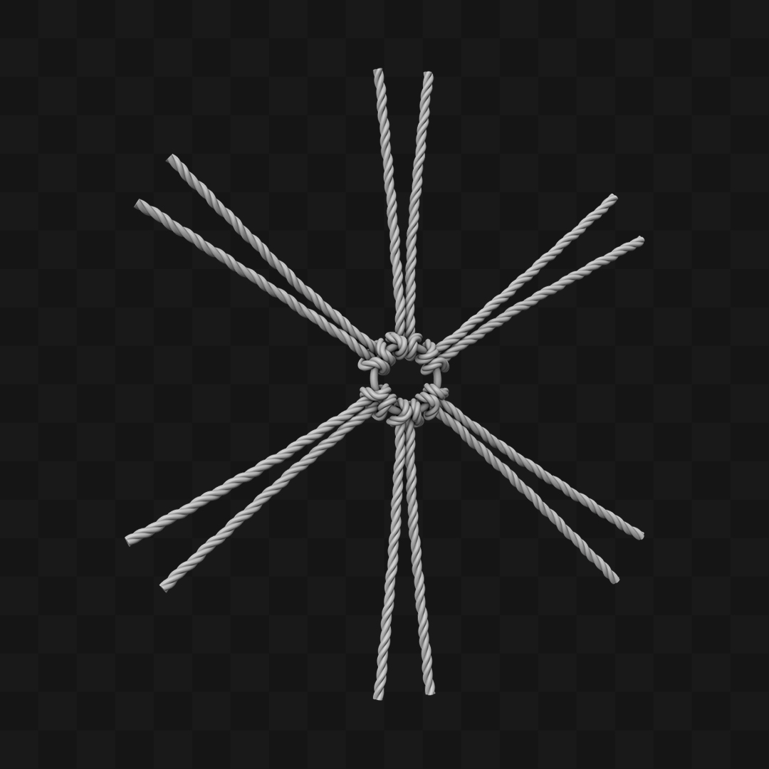 Estrutura de Cordas - Modelo 3D