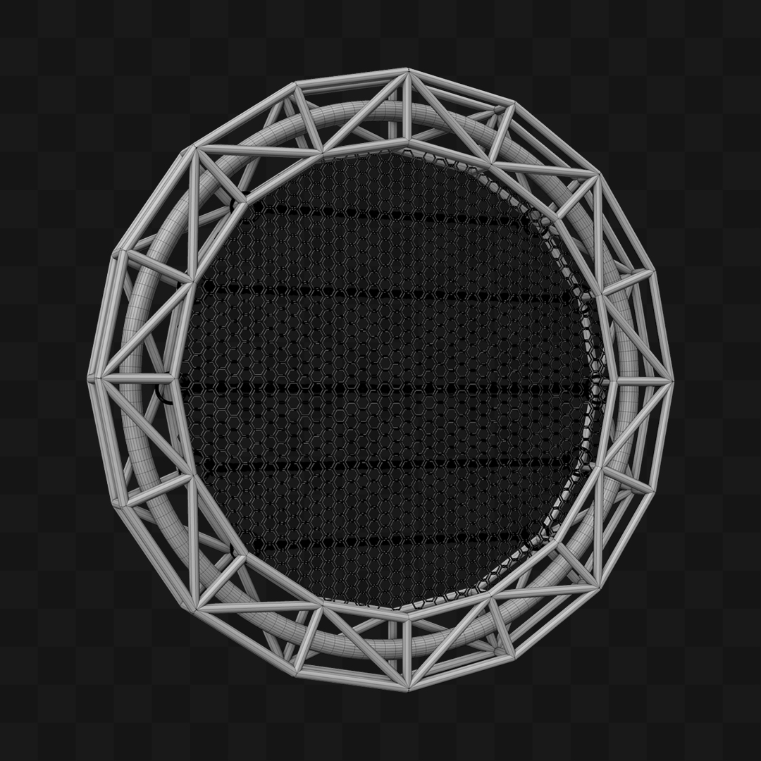 Painel Neon Circular - Modelo 3D