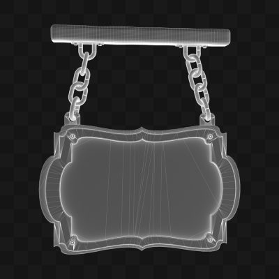 Placa de Madeira - Modelo 3D