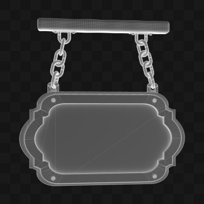 Placa de Madeira - Modelo 3D