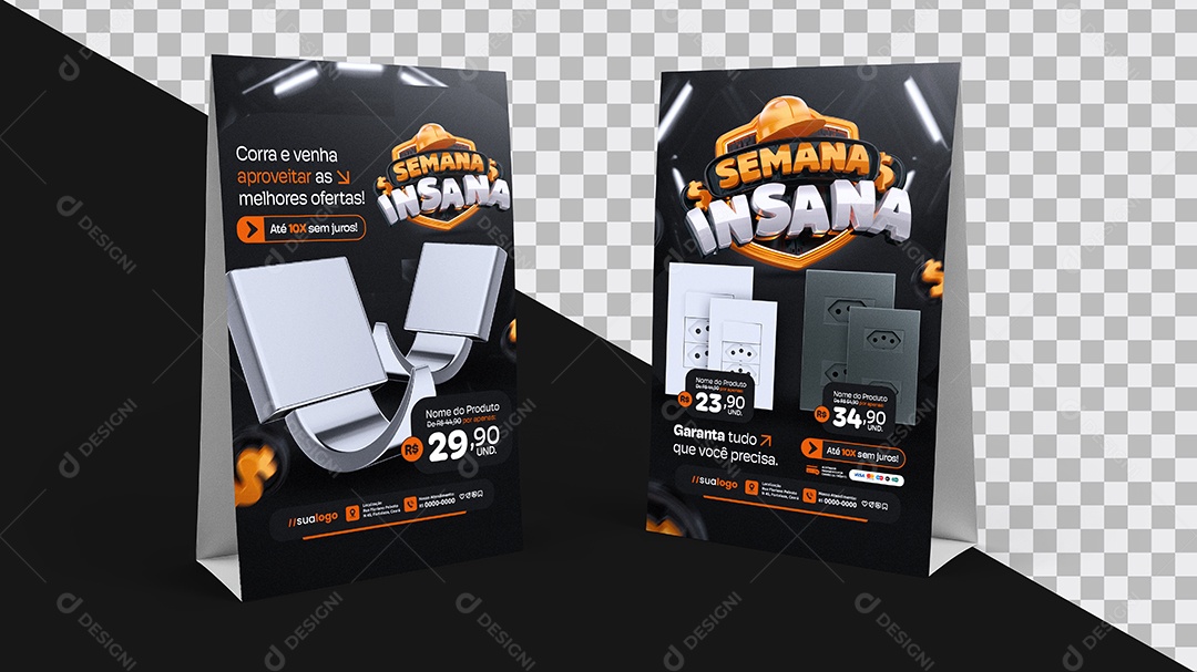 Mockup PDV Display de Balcão PSD Editável