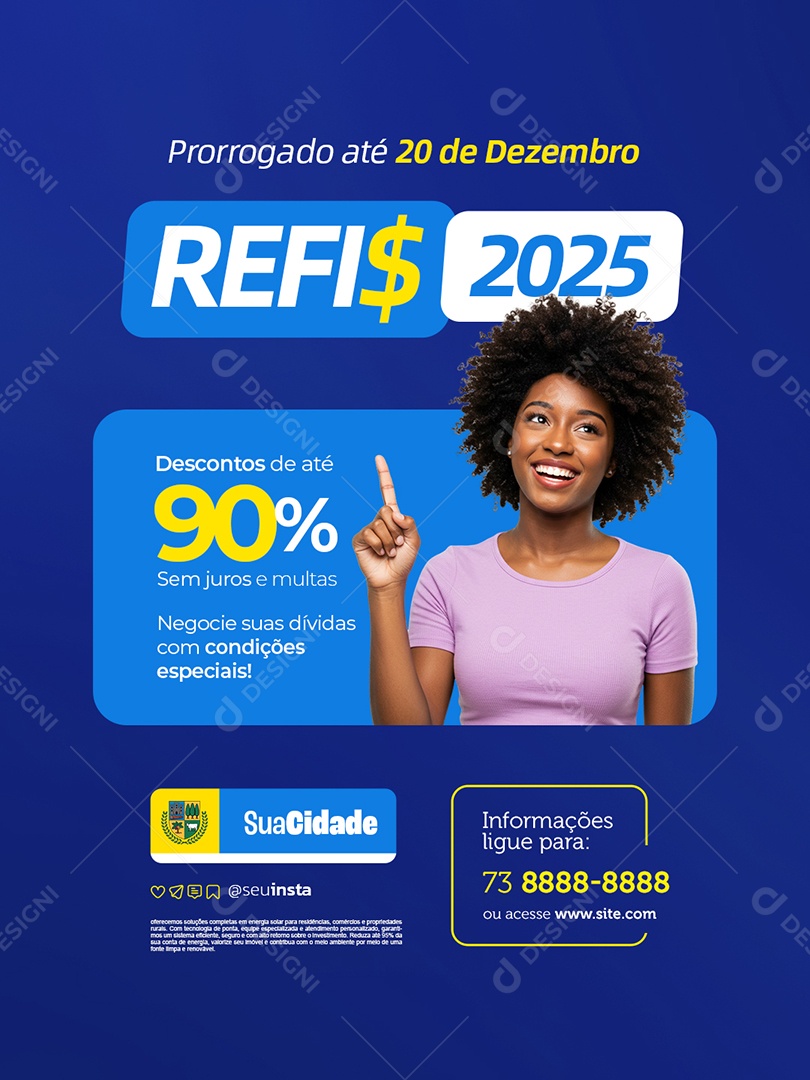 Refis 2025 Descontos de Até 90% em Juros e Multas Social Media PSD Editável