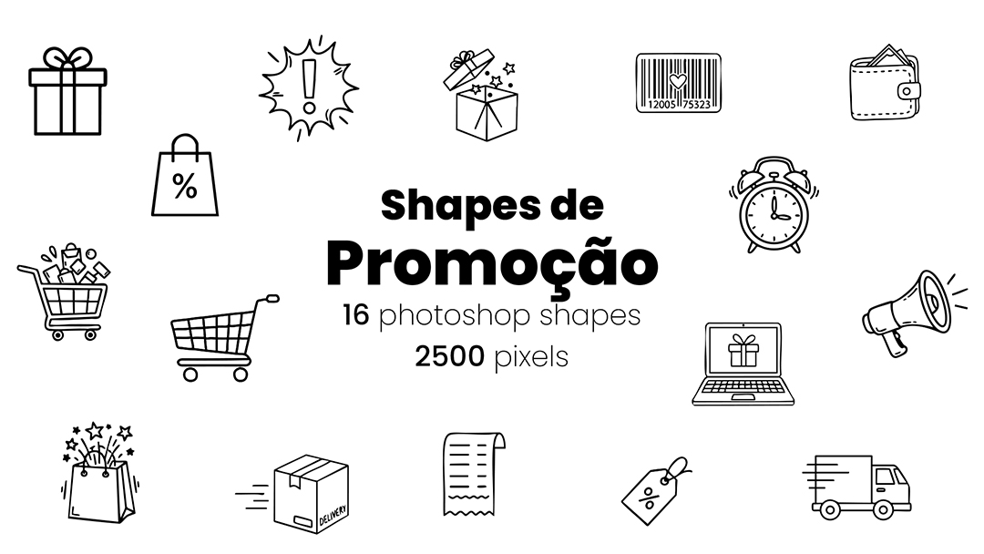 Ícones de Promoção Shapes CSH