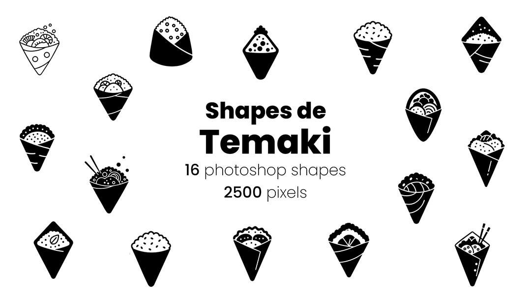 Conjunto de Ícones Temaki Shapes CSH