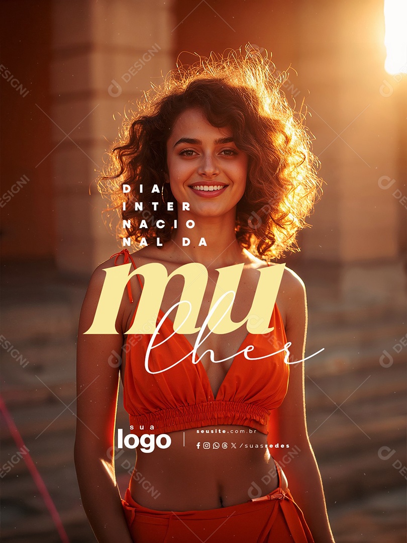 Dia Internacional Das Mulheres 08 de Março Social Media PSD Editável