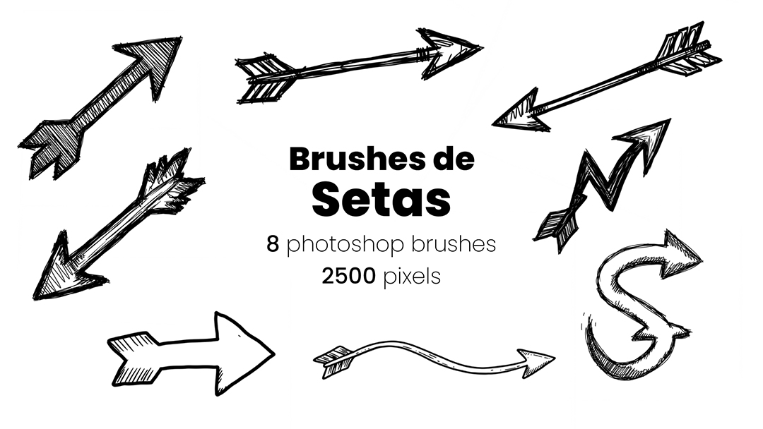 Setas Rabiscadas Brush ABR