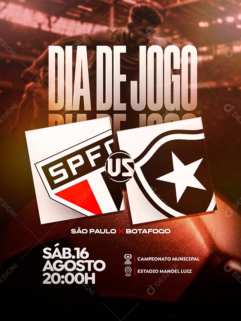 Torneio de Futebol Social Media PSD Editável