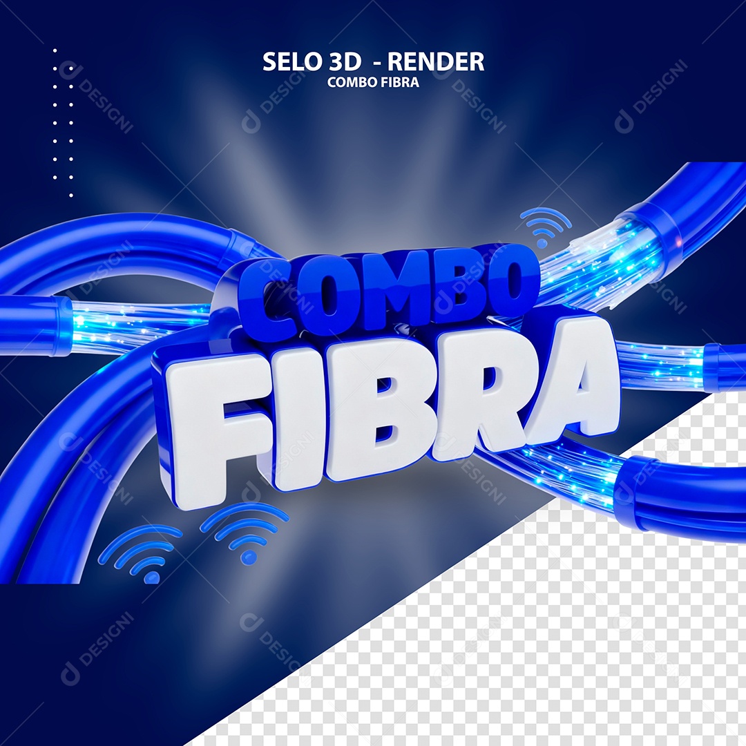 Combo Fibra Selo 3D para Composição PSD