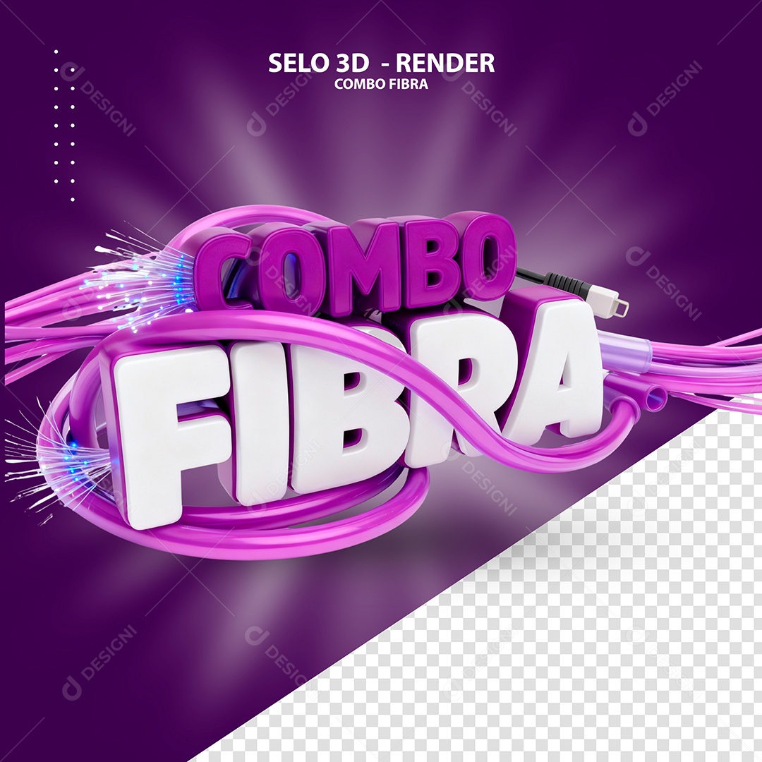 Combo Fibra Selo 3D Rosa e Branco para Composição PSD