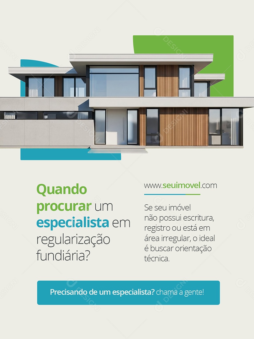 Regularização Imóvel Quando Procurar Um Especialista Social Media PSD Editável
